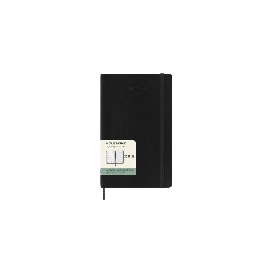 26135-AGENDA 18M 2025-2026 SEMANAL L (13 X 21 CM) NEGRA TAPA BLANDA MOLESKINE DSB18WN3Y26 26135-AGENDA 18M 2025-2026 SEMANAL L (13 X 21 CM) NEGRA TAPA BLANDA MOLESKINE DSB18WN3Y26