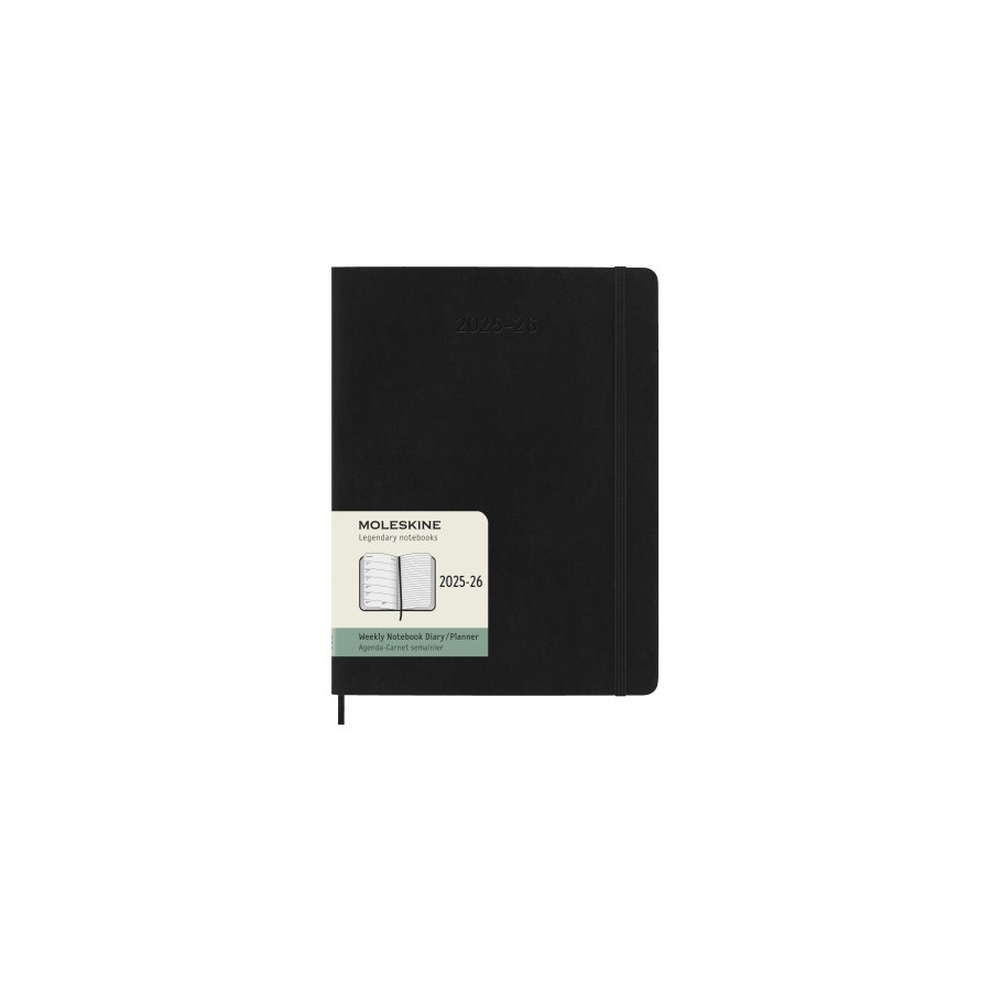 26138-AGENDA 18M 2025-2026 SEMANAL XL (19 X 25 CM) NEGRA TAPA BLANDA MOLESKINE DSB18WN4Y26 26138-AGENDA 18M 2025-2026 SEMANAL XL (19 X 25 CM) NEGRA TAPA BLANDA MOLESKINE DSB18WN4Y26