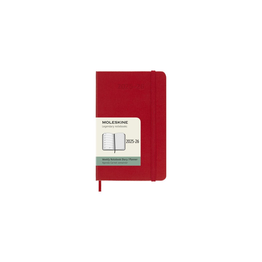 26144-AGENDA 18M 2025-2026 SEMANAL P (9 X 14 CM) ROJO TAPA DURA MOLESKINE DHF218WN2Y26 26144-AGENDA 18M 2025-2026 SEMANAL P (9 X 14 CM) ROJO TAPA DURA MOLESKINE DHF218WN2Y26