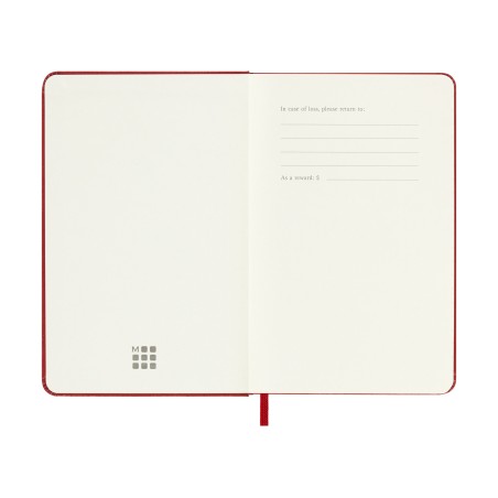 26146-AGENDA 18M 2025-2026 SEMANAL P (9 X 14 CM) ROJO TAPA DURA MOLESKINE DHF218WN2Y26