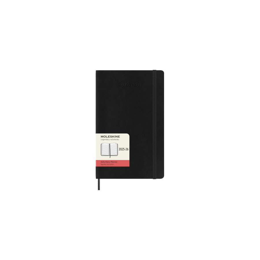 26156-AGENDA 18M 2025-2026 DIARIA L (13 X 21 CM) NEGRA TAPA BLANDA MOLESKINE DSB18DC3Y26