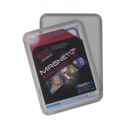 2620-PACK DE 2 MARCO MAGNETICO MAGNETO SOLO A4 PLATA TARIFOLD 195030