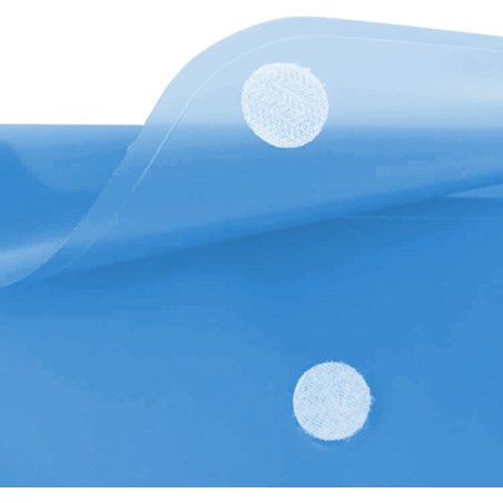 26222-SOBRE PORTADOCUMENTOS CON VELCRO A4 AZUL POLIPROPILENO INGRAF 332731