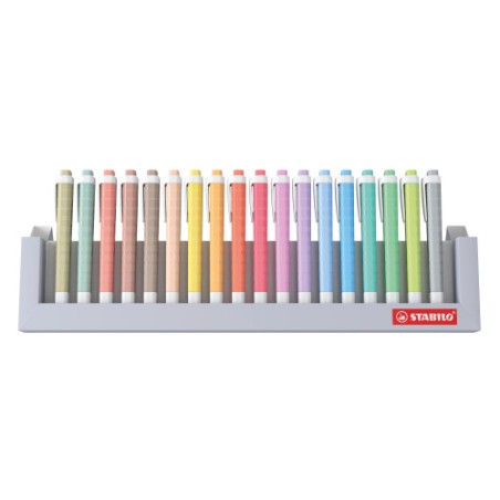 26266-SET ESCRITORIO CARTON SWING COOL NATURE COLORS 18 UNIDADES SURTIDAS TRAZO 1/4MM. STABILO 275/18-02-5