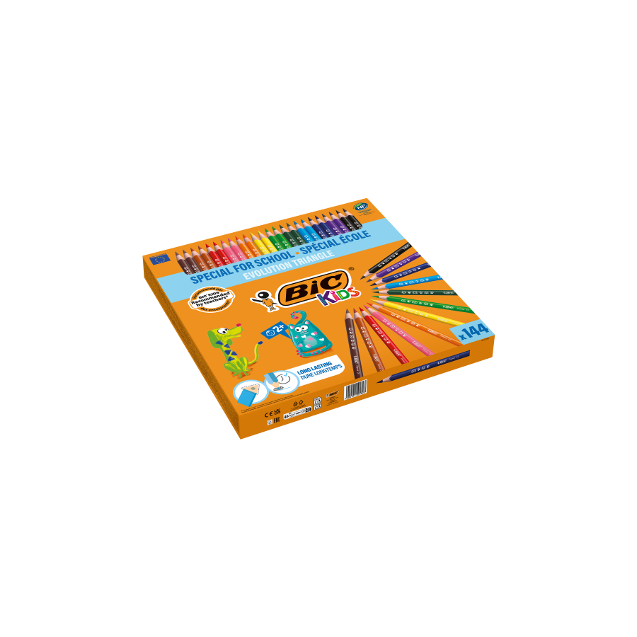 26273-CAJA 144 LAPICES DE COLORES SURTIDOS CLASSPACKS EVOLUTION TRIANGLE BIC 8878311 26273-CAJA 144 LAPICES DE COLORES SURTIDOS CLASSPACKS EVOLUTION TRIANGLE BIC 8878311