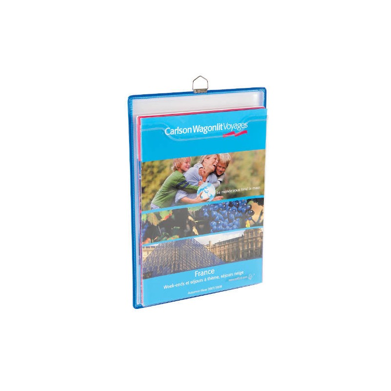 2629-PACK DE 5 FUNDAS PORTA FOLLETOS EN A4 VERTICAL COLGANTE CON ANILLA TARIFOLD 354001 2629-PACK DE 5 FUNDAS PORTA FOLLETOS EN A4 VERTICAL COLGANTE CON ANILLA TARIFOLD 354001
