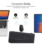 26321-SUBBLIM Teclado con raton COMBO DUAL OFFICE PROWAVE BLACK