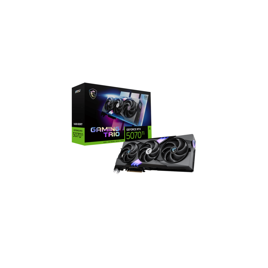 26343-MSI GAMING GeForce RTX 5070 Ti 16G TRIO OC NVIDIA 16 GB GDDR7 26343-MSI GAMING GeForce RTX 5070 Ti 16G TRIO OC NVIDIA 16 GB GDDR7
