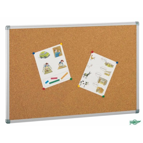 26389-TABLERO ANUNCIOS CORCHO CON MARCO DE ALUMINIO 100X200 CM FAIBO 601-5