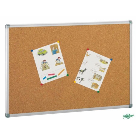 26389-TABLERO ANUNCIOS CORCHO CON MARCO DE ALUMINIO 100X200 CM FAIBO 601-5