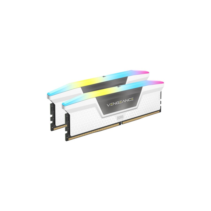 26463-MEMORIA CORSAIR DDR5 32GB 2X16GB PC6400 VENGEANCE RGB BLANCA CMH32GX5M2B6400Z32W 26463-MEMORIA CORSAIR DDR5 32GB 2X16GB PC6400 VENGEANCE RGB BLANCA CMH32GX5M2B6400Z32W