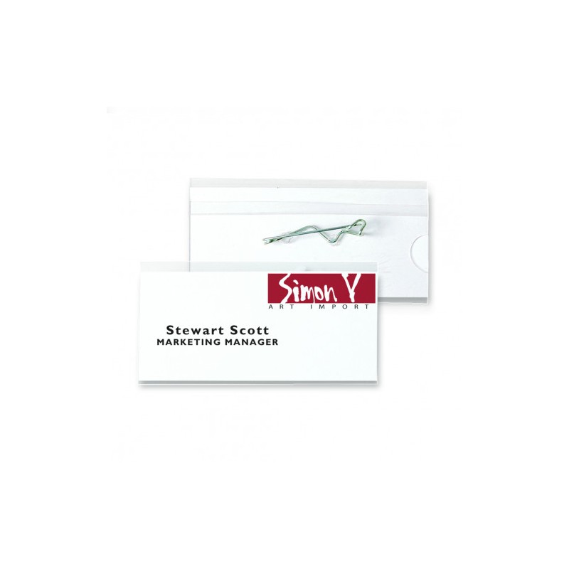 2648-KIT DE 10 IDENTIFICADORES CON IMPERDIBLE 75X40MM INCLUYE TARJETAS TARIFOLD 11193