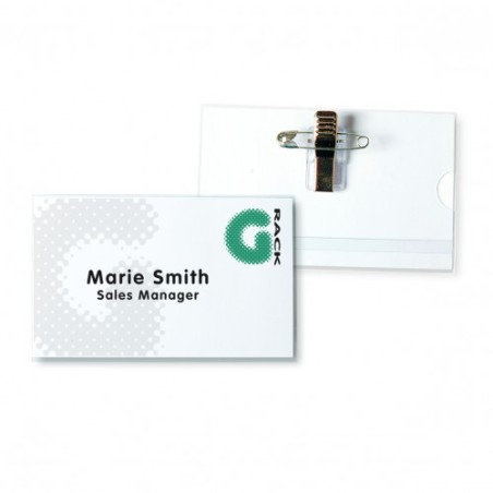 2649-KIT DE 50 IDENTIFICADORES CON PINZA + IMPERDIBLE 75X40MM INCLUYE TARJETAS TARIFOLD 200570