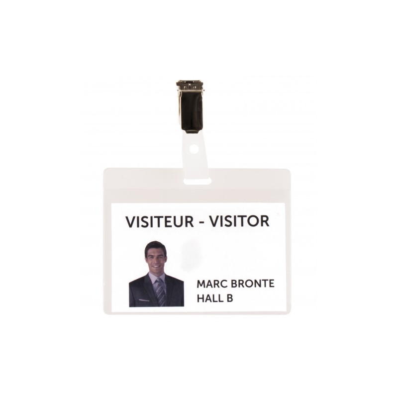 2655-KIT 25 IDENTIFICADORES VISITA PVC TRANSPARENTE FLEXIBLE 82,5X103 MM - INCLUYE TARJETAS TARIFOLD 200500 2655-KIT 25 IDENTIFICADORES VISITA PVC TRANSPARENTE FLEXIBLE 82,5X103 MM - INCLUYE TARJETAS TARIFOLD 200500