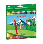 26636-Alpino AL013658 laapiz de color Negro, Azul, Burdeos, Bronce, Marron, Coral, Verde, Azul claro, Verde claro, Rosa