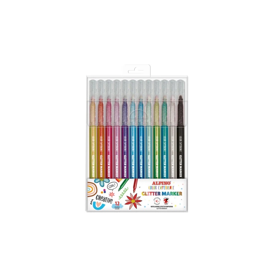26647-ESTUCHE 12 GLITTER MARKER COLOR EXPERIENCE ALPINO AR001084 26647-ESTUCHE 12 GLITTER MARKER COLOR EXPERIENCE ALPINO AR001084