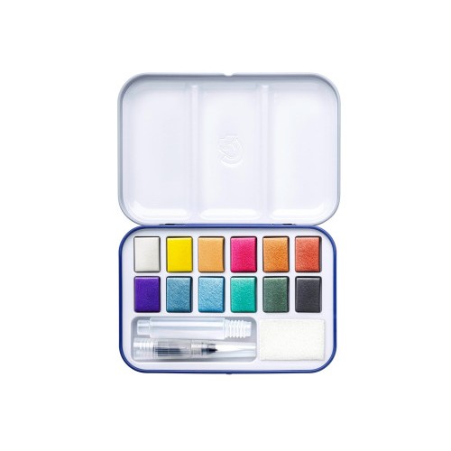 26671-ESTUCHE METALICO ACUARELAS 12 COLORES METALIZADOS STAEDTLER 888M M12-C