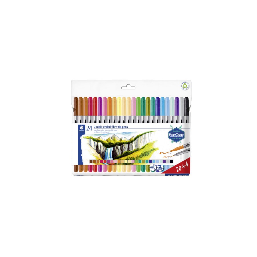 26675-ESTUCHE CARTON CON 12 ROTULADORES DOBLE PUNTA COLORES PASTEL STAEDTLER 3200 C12PA 26675-ESTUCHE CARTON CON 12 ROTULADORES DOBLE PUNTA COLORES PASTEL STAEDTLER 3200 C12PA