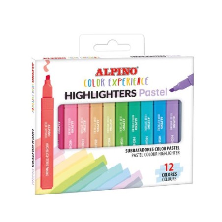 26725-ESTUCHE 6 SUBRAYADORES PASTEL COLOR EXPERIENCE ALPINO SU000012