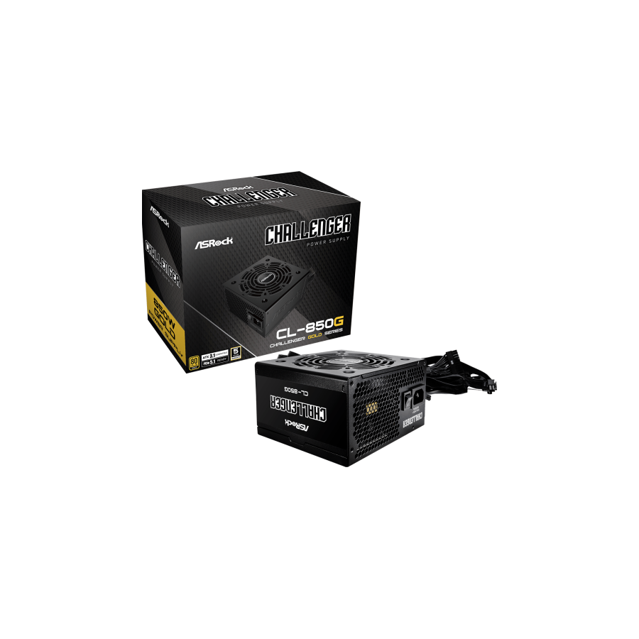 26761-Asrock Challenger CL-850G unidad de fuente de alimentacion 850 W 20+4 pin ATX ATX Negro 26761-Asrock Challenger CL-850G unidad de fuente de alimentacion 850 W 20+4 pin ATX ATX Negro