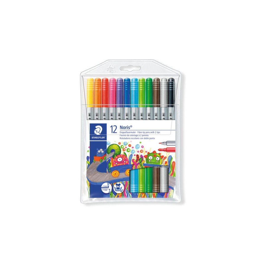 26786-ESTUCHE CARTON CON 24 ROTULADORES DOBLE PUNTA COLORES PASTEL STAEDTLER 3200 C24P 26786-ESTUCHE CARTON CON 24 ROTULADORES DOBLE PUNTA COLORES PASTEL STAEDTLER 3200 C24P