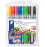 26786-ESTUCHE CARTON CON 24 ROTULADORES DOBLE PUNTA COLORES PASTEL STAEDTLER 3200 C24P