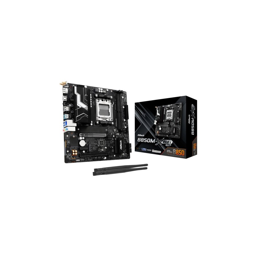 26815-PLACA ASROCK B850M-X WIFI R2.0,AMD,AM5,B850,2DDR5,128GB,1HDMI+1DP,4SATA3,2.5GBLAN,WIFI6E+BT5.2,5USB3.2+2USB TYPE-C 26815-PLACA ASROCK B850M-X WIFI R2.0,AMD,AM5,B850,2DDR5,128GB,1HDMI+1DP,4SATA3,2.5GBLAN,WIFI6E+BT5.2,5USB3.2+2USB TYPE-C