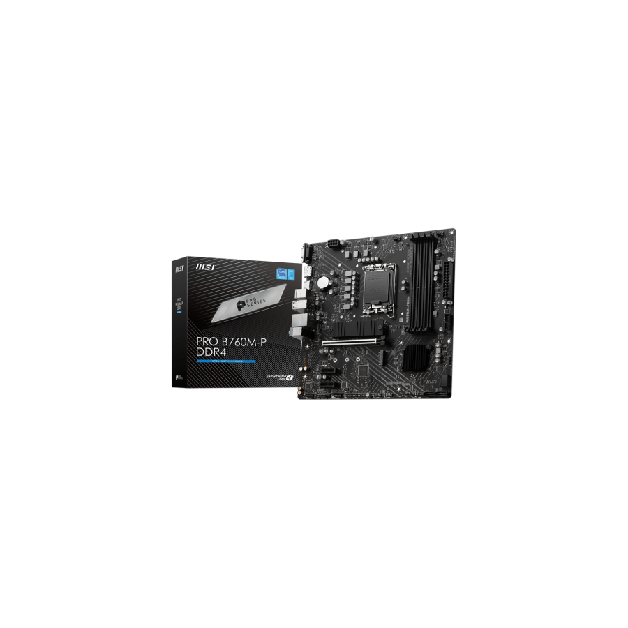 26839-MSI PRO B760M-P DDR4 placa base Intel B760 LGA 1700 micro ATX 26839-MSI PRO B760M-P DDR4 placa base Intel B760 LGA 1700 micro ATX