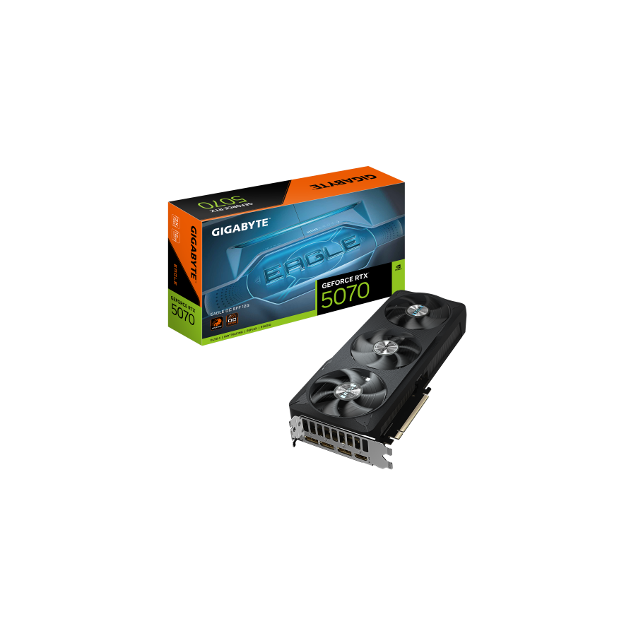 27003-GIGABYTE GeForce RTX 5070 EAGLE OC SFF 12G Tarjeta Grafica - 12GB GDDR7, 192 bits, PCI-E 5.0, XXXX MHz Core Clock,