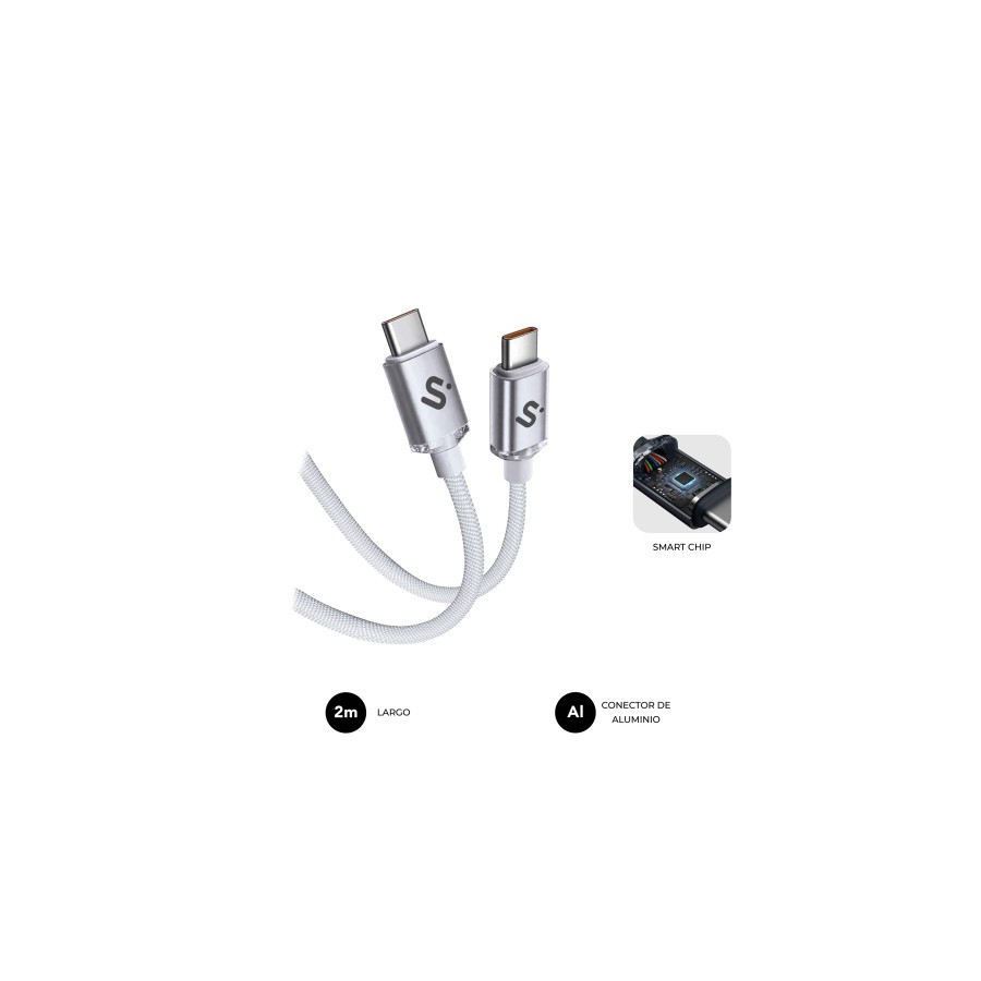27032-SUBBLIM CABLE OPTIMUS 60W C-C 2m WHITE 27032-SUBBLIM CABLE OPTIMUS 60W C-C 2m WHITE