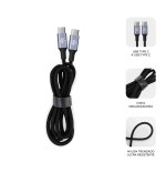 27035-SUBBLIM CABLE OPTIMUS 60W C-C 1m BLACK