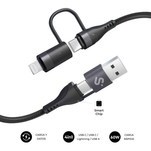 27091-SUBBLIM CABLE TOP 4IN1 60W C-C-L-A 1,2M