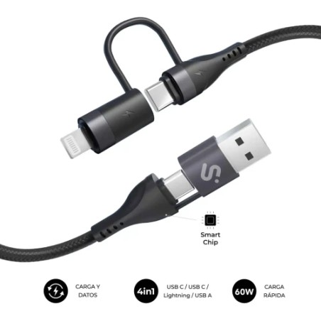 27091-SUBBLIM CABLE TOP 4IN1 60W C-C-L-A 1,2M