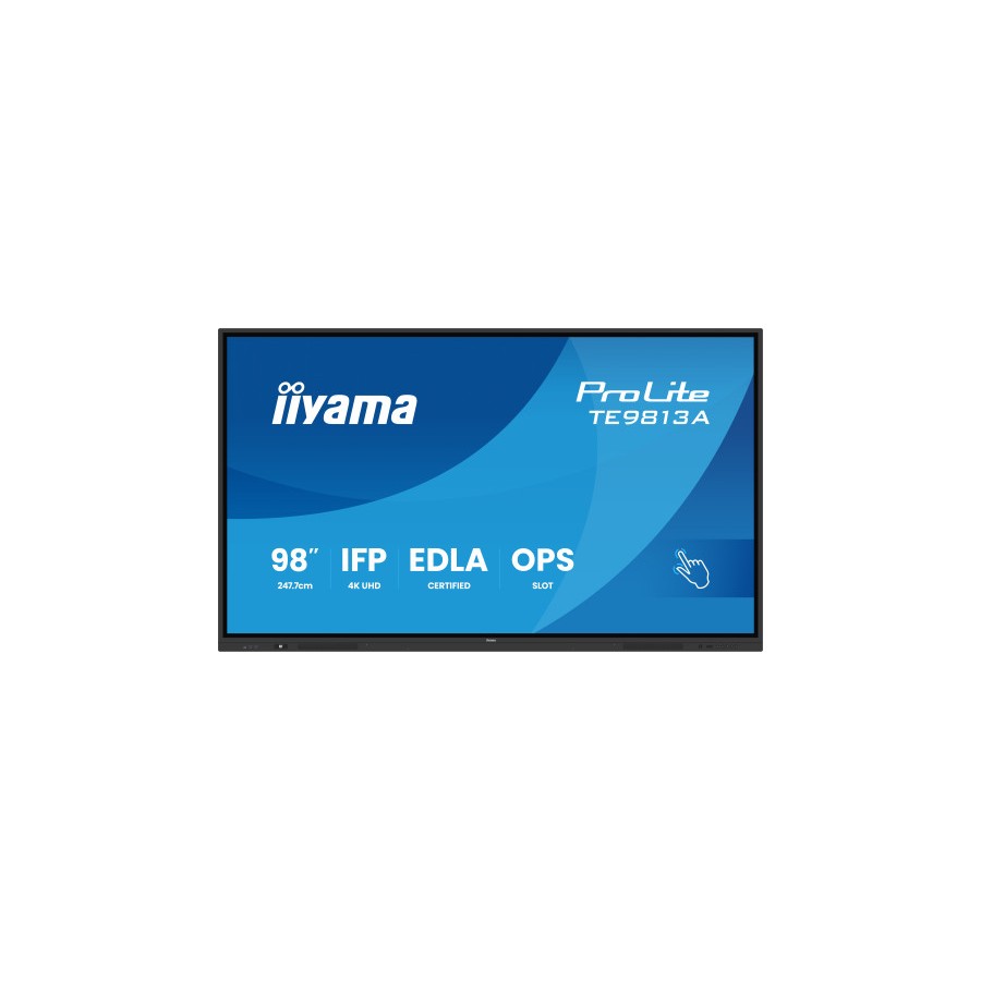 27115-PANTALLA INTERACTIVA 98" EDLA, ANDROID 14, 8/128GB UHD IPS, MM 2X 20W + 20W SUBWR, 2X HDMI, DP , 2X USB-C, 450CD 27115-PANTALLA INTERACTIVA 98" EDLA, ANDROID 14, 8/128GB UHD IPS, MM 2X 20W + 20W SUBWR, 2X HDMI, DP , 2X USB-C, 450CD