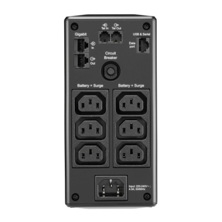 27159-APC BR900MI sistema de alimentacion ininterrumpida (UPS) Linea interactiva 0,9 kVA 540 W 6 salidas AC