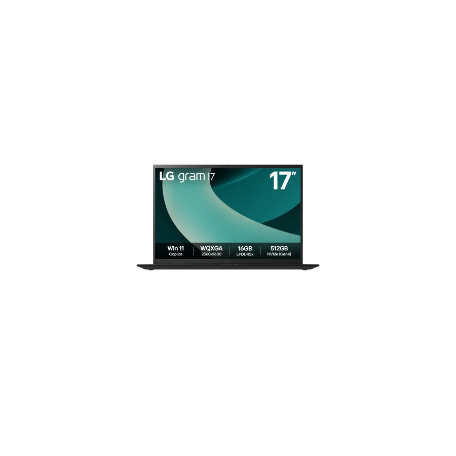 27203-LG Gram 17Z90T Intel Core Ultra 7 255H Portatil 43,2 cm (17") WQXGA 32 GB LPDDR5x-SDRAM 1 TB SSD Wi-Fi 7 (802.11be 27203-LG Gram 17Z90T Intel Core Ultra 7 255H Portatil 43,2 cm (17") WQXGA 32 GB LPDDR5x-SDRAM 1 TB SSD Wi-Fi 7 (802.11be