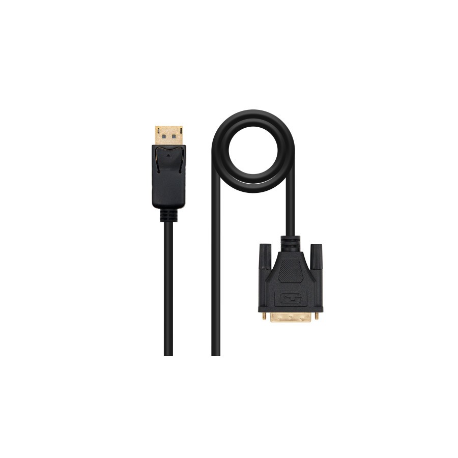 27251-Nanocable Cable conversor DISPLAYPORT a DVI, DP/M - DVI/M, Negro, 2.0 M 27251-Nanocable Cable conversor DISPLAYPORT a DVI, DP/M - DVI/M, Negro, 2.0 M