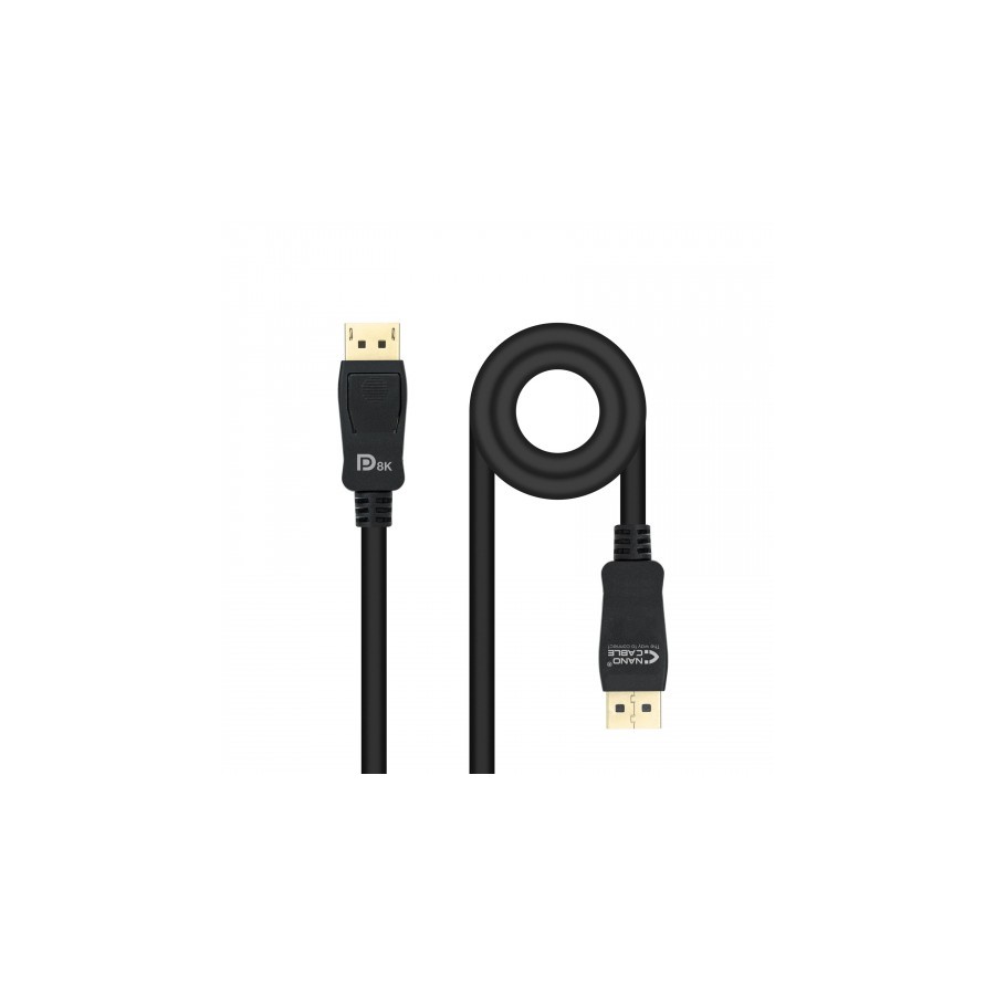 27253-Nanocable 10.15.2502 cable DisplayPort 2 m Negro 27253-Nanocable 10.15.2502 cable DisplayPort 2 m Negro