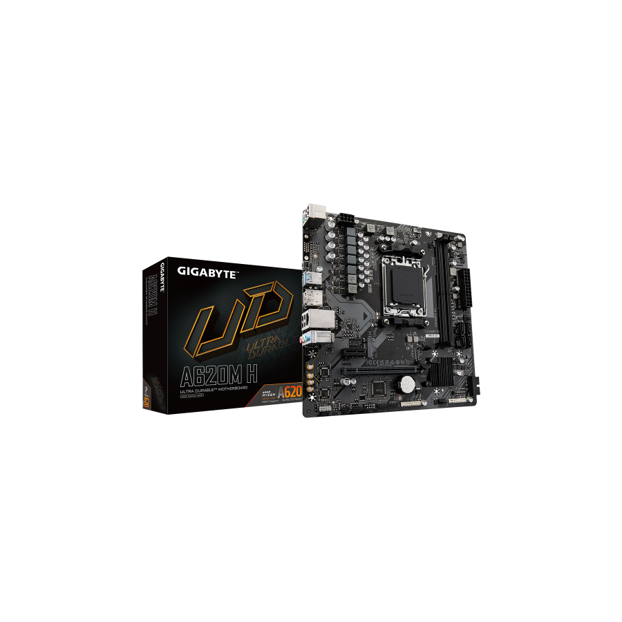 27551-GIGABYTE A620M H placa base AMD A620 Zocalo AM5 micro ATX 27551-GIGABYTE A620M H placa base AMD A620 Zocalo AM5 micro ATX