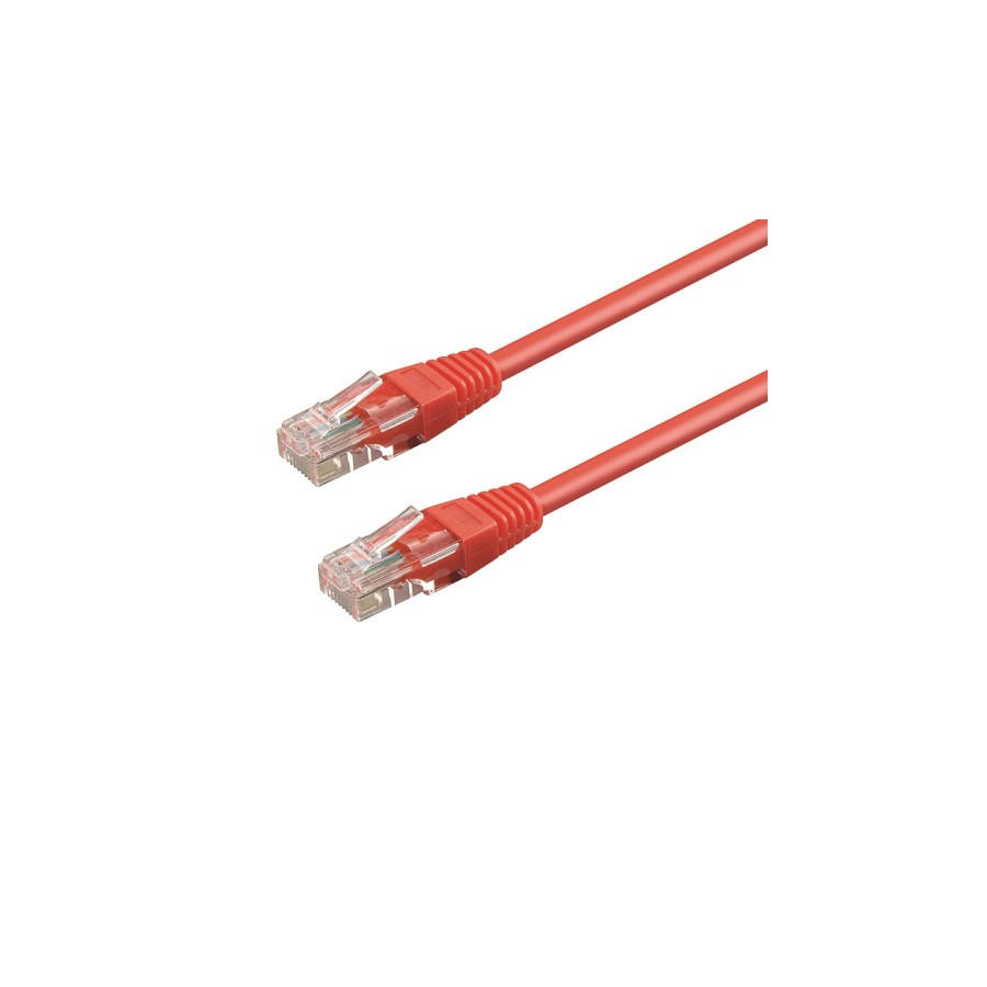 27571-WP WPC-PAT-6U010R cable de red 1 m Cat6 U/UTP (UTP) Rojo