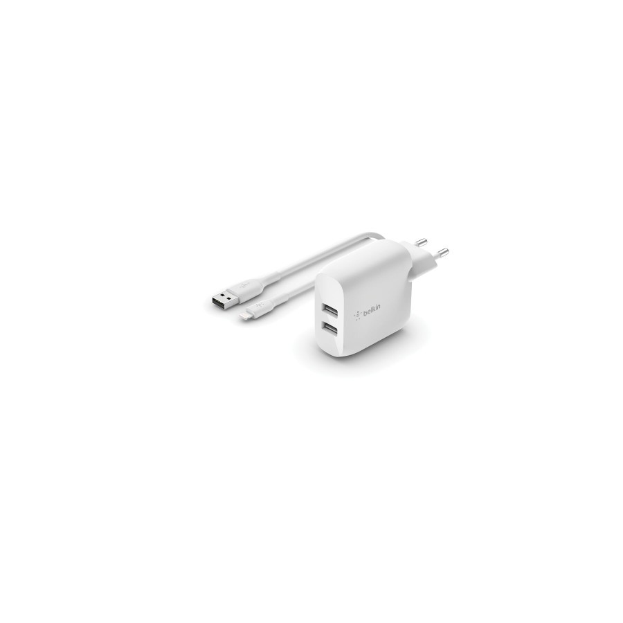 27623-Belkin WCD001VF1MWH cargador de dispositivo movil Universal Blanco Corriente alterna Interior