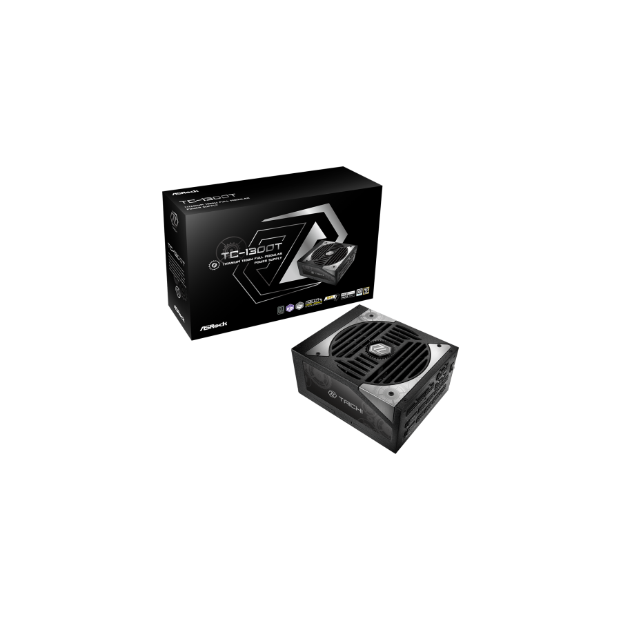 27627-Asrock Taichi TC-1300T unidad de fuente de alimentacion 1300 W 20+4 pin ATX ATX Negro 27627-Asrock Taichi TC-1300T unidad de fuente de alimentacion 1300 W 20+4 pin ATX ATX Negro