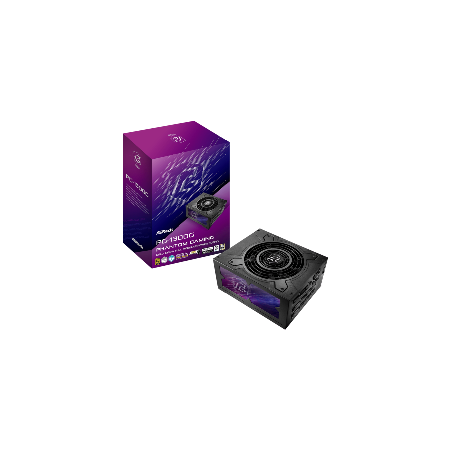 27629-Asrock Phantom Gaming PG-1300G unidad de fuente de alimentacion 1300 W 20+4 pin ATX ATX Negro 27629-Asrock Phantom Gaming PG-1300G unidad de fuente de alimentacion 1300 W 20+4 pin ATX ATX Negro