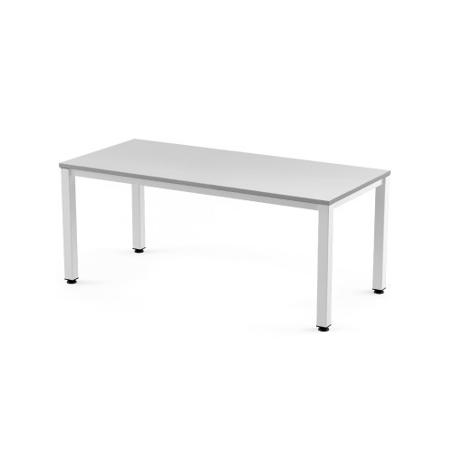 2767-MESA DE OFICINA SERIE EXECUTIVE 160X80 BLANCO/ GRIS ROCADA 2002AM02