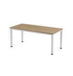 2769-MESA DE OFICINA SERIE EXECUTIVE 160X80 BLANCO/ ROBLE ROCADA 2002AM08