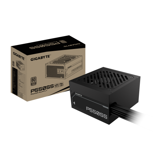 27887-GIGABYTE P550SS Fuente de Alimentacion - PCIe 5.0, 80 PLUS Silver, Ventilador de 120 mm, Compatible con ATX 3.0, E