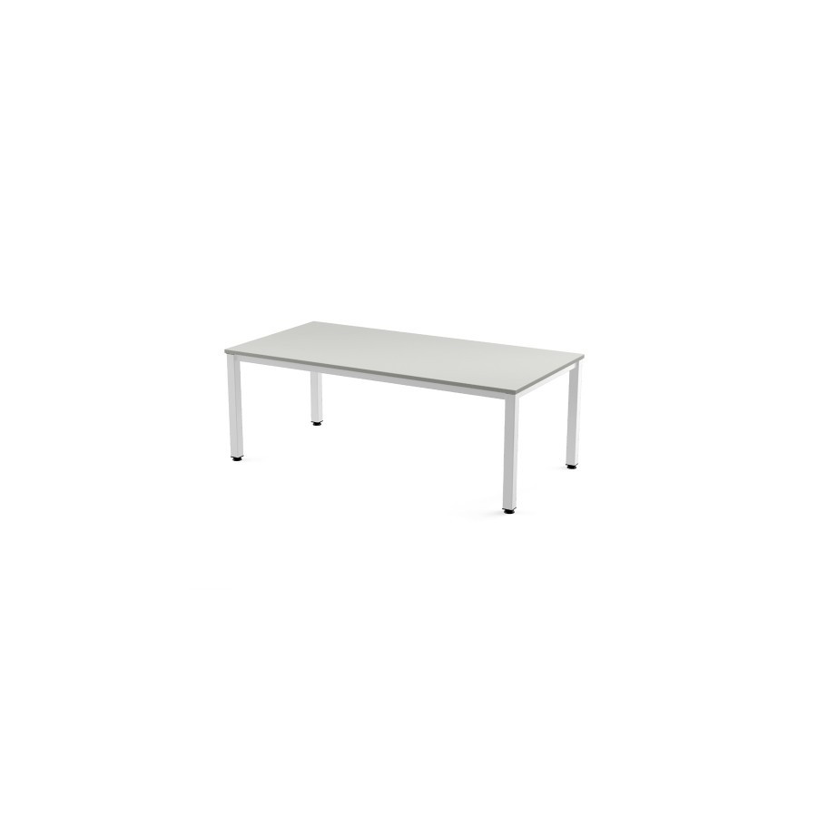 2791-MESA DE OFICINA SERIE EXECUTIVE 200X100 BLANCO/ GRIS ROCADA 2005AM02