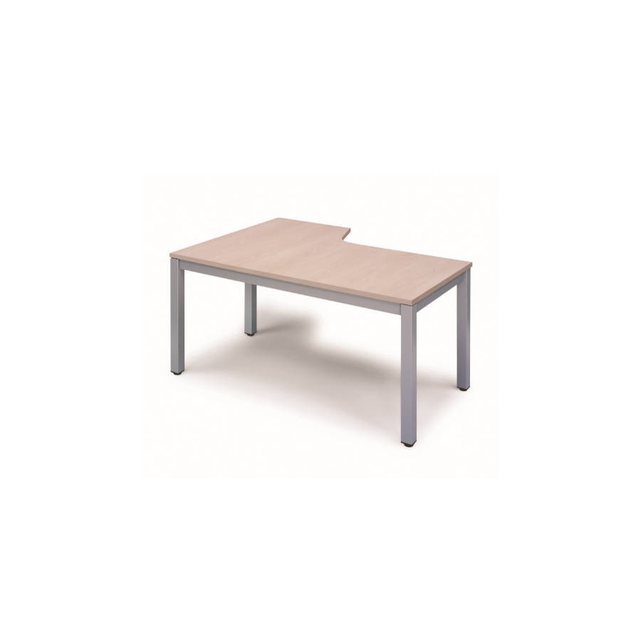 2818-MESA DE OFICINA SERIE EXECUTIVE FORMA L DERECHA 180X120 GRIS / HAYA ROCADA 2052AD01