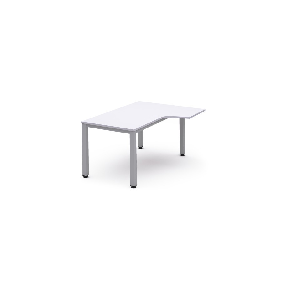2820-MESA DE OFICINA SERIE EXECUTIVE FORMA L DERECHA 180X120 GRIS / BLANCO ROCADA 2052AD04