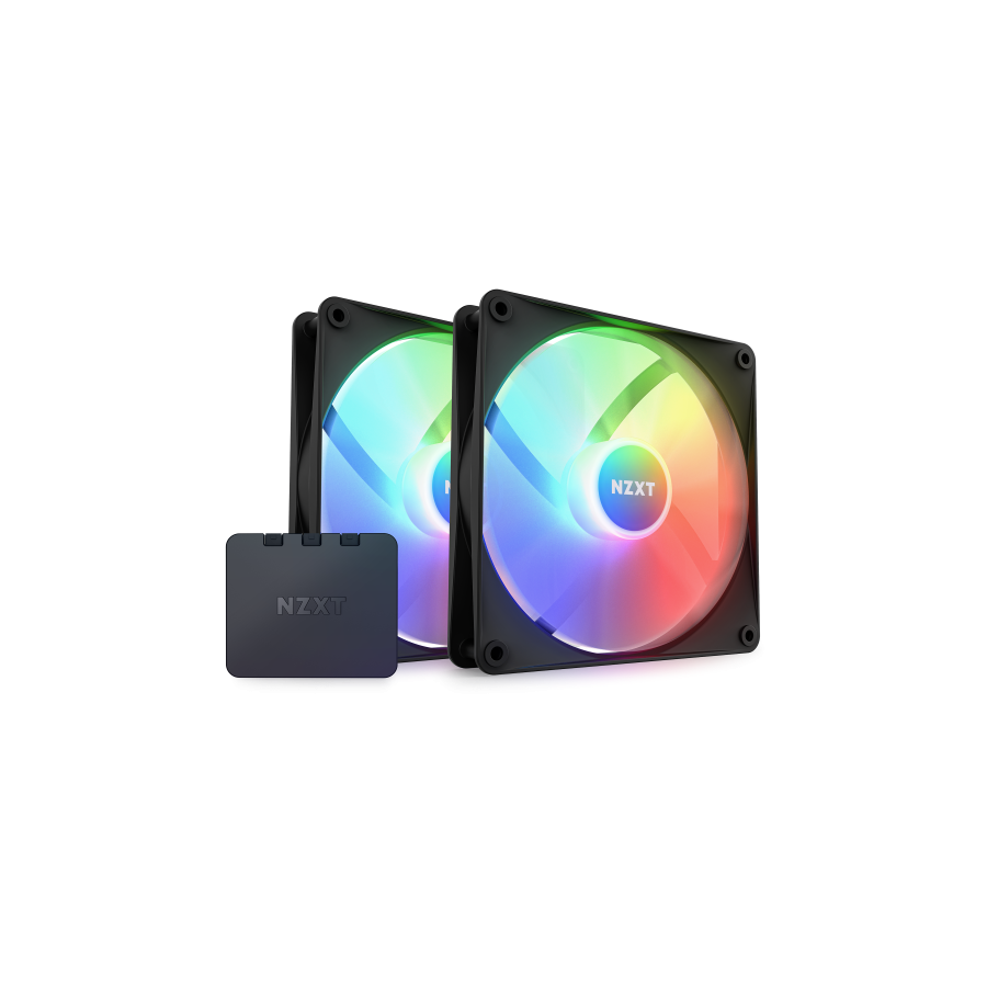 28321-NZXT F140 RGB Core Carcasa del ordenador Ventilador 14 cm Negro 2 pieza(s)